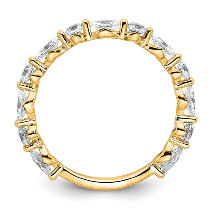 True Origin 14K Yellow Gold 3/4 carat Lab Grown Diamond VS+ F+ Complete Wedding Band