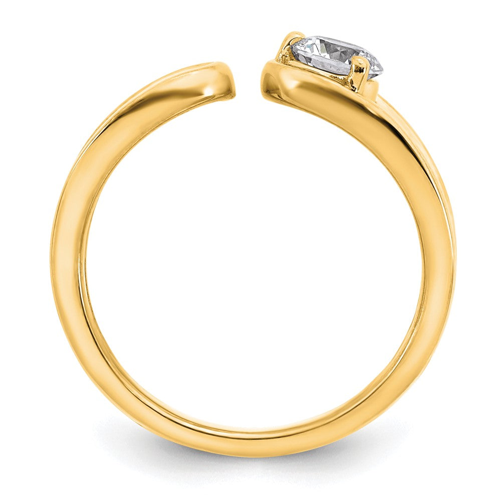 True Origin 14K Yellow Gold 1/2 carat Lab Grown Diamond VS+ F+ Complete Band