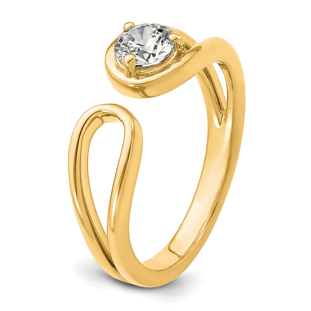 True Origin 14K Yellow Gold 1/2 carat Lab Grown Diamond VS+ F+ Complete Band