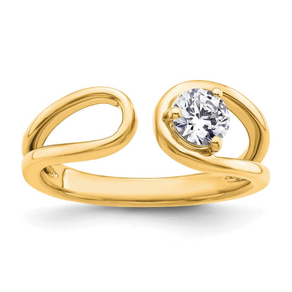 True Origin 14K Yellow Gold 1/2 carat Lab Grown Diamond VS+ F+ Complete Band