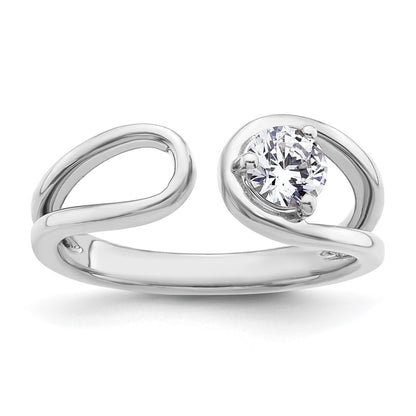 True Origin 14K White Gold 1/2 carat Lab Grown Diamond VS+ F+ Complete Band