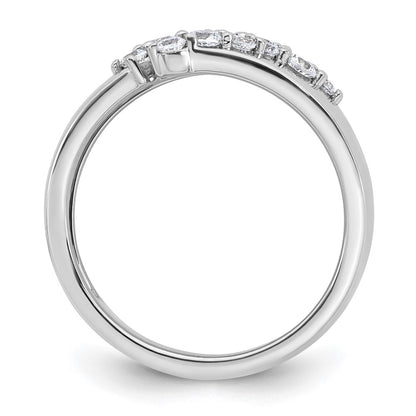True Origin 14K White Gold 3/8 carat Lab Grown Diamond VS+ F+ Complete Band