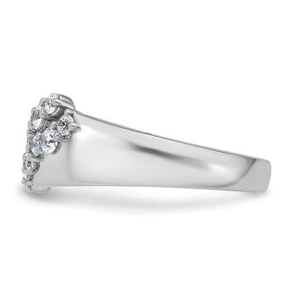 True Origin 14K White Gold 3/8 carat Lab Grown Diamond VS+ F+ Complete Band