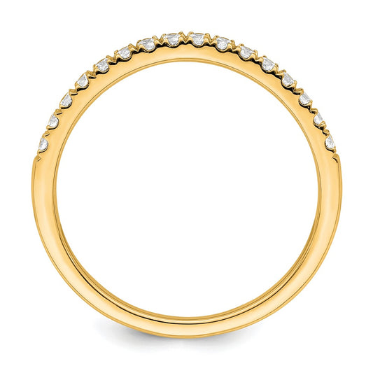True Origin 14K Yellow Gold 1/2 carat Lab Grown Diamond VS+ F+ Set of Two Complete Wedding Bands