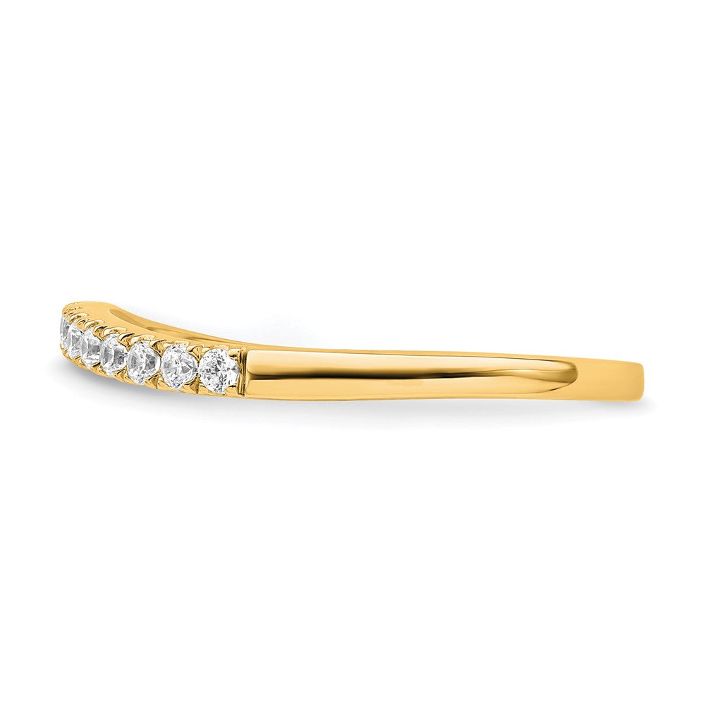 True Origin 14K Yellow Gold 1/2 carat Lab Grown Diamond VS+ F+ Set of Two Complete Wedding Bands