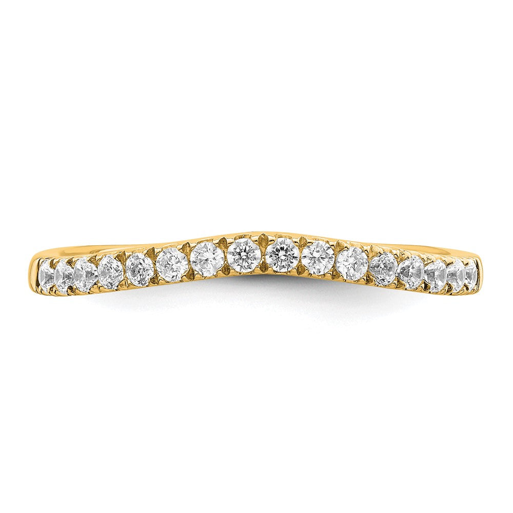 True Origin 14K Yellow Gold 1/2 carat Lab Grown Diamond VS+ F+ Set of Two Complete Wedding Bands