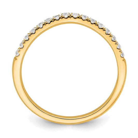 True Origin 14K Yellow Gold 1/2 carat Lab Grown Diamond VS+ F+ Set of Two Complete Wedding Bands