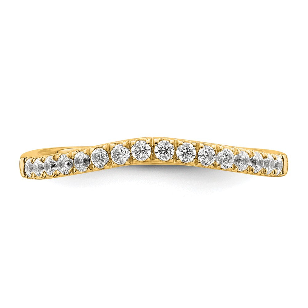True Origin 14K Yellow Gold 1/2 carat Lab Grown Diamond VS+ F+ Set of Two Complete Wedding Bands