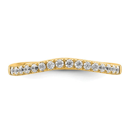 True Origin 14K Yellow Gold 1/2 carat Lab Grown Diamond VS+ F+ Set of Two Complete Wedding Bands