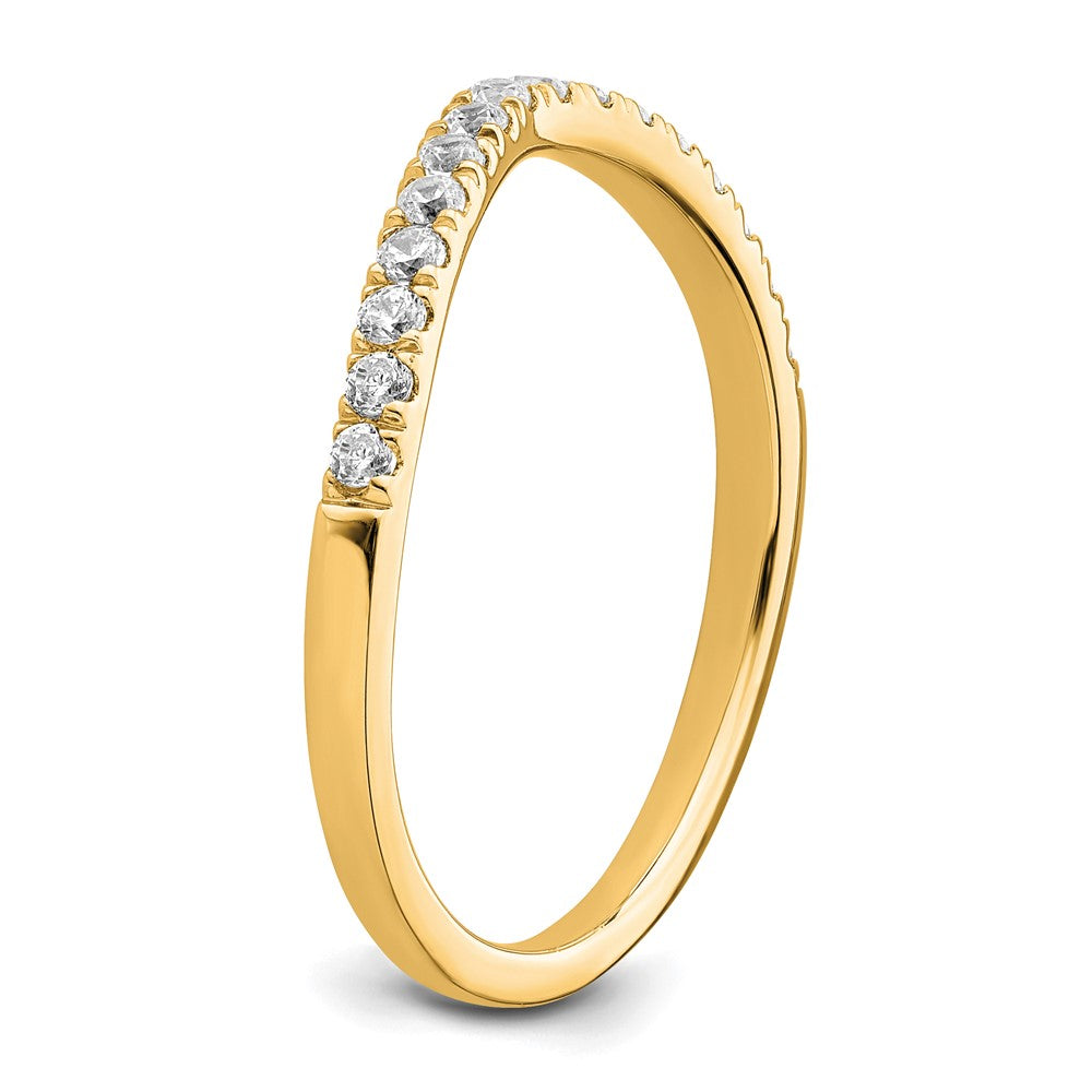 True Origin 14K Yellow Gold 1/2 carat Lab Grown Diamond VS+ F+ Set of Two Complete Wedding Bands