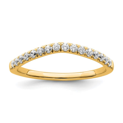 True Origin 14K Yellow Gold 1/2 carat Lab Grown Diamond VS+ F+ Set of Two Complete Wedding Bands