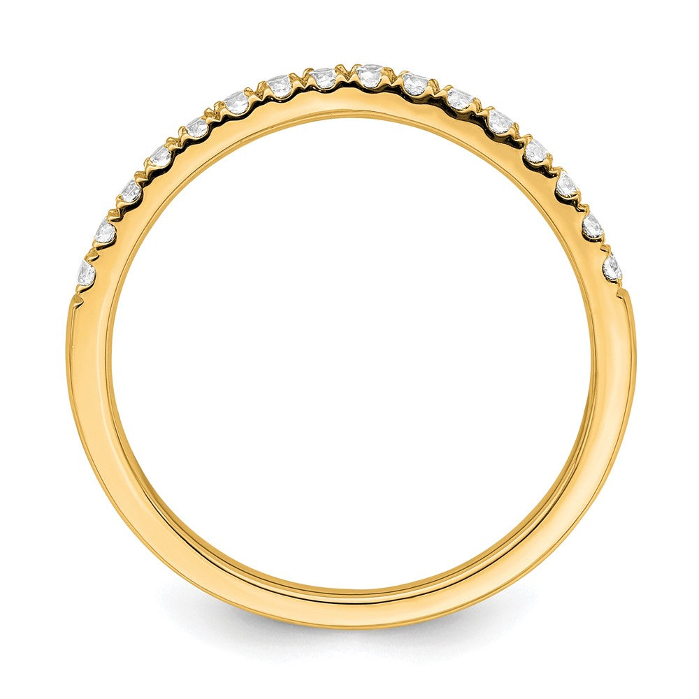 True Origin 14K Yellow Gold 1/2 carat Lab Grown Diamond VS+ F+ Set of Two Complete Wedding Bands
