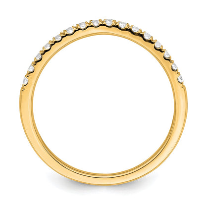 True Origin 14K Yellow Gold 1/2 carat Lab Grown Diamond VS+ F+ Set of Two Complete Wedding Bands