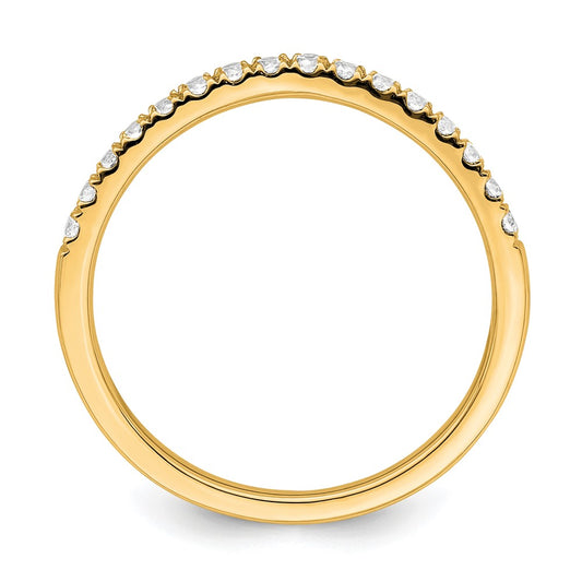 True Origin 14K Yellow Gold 1/2 carat Lab Grown Diamond VS+ F+ Set of Two Complete Wedding Bands