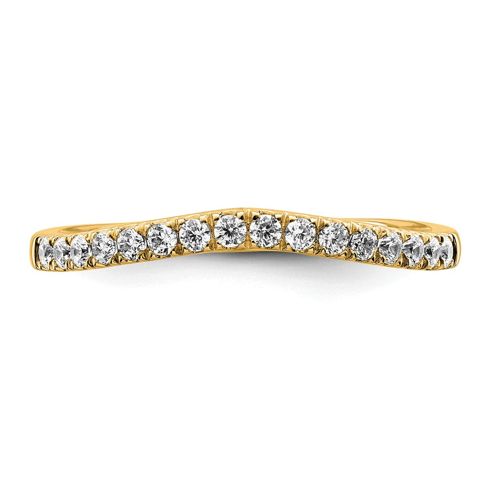 True Origin 14K Yellow Gold 1/2 carat Lab Grown Diamond VS+ F+ Set of Two Complete Wedding Bands