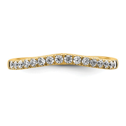 True Origin 14K Yellow Gold 1/2 carat Lab Grown Diamond VS+ F+ Set of Two Complete Wedding Bands