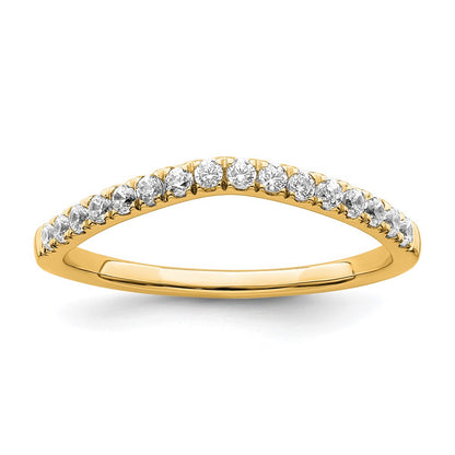 True Origin 14K Yellow Gold 1/2 carat Lab Grown Diamond VS+ F+ Set of Two Complete Wedding Bands