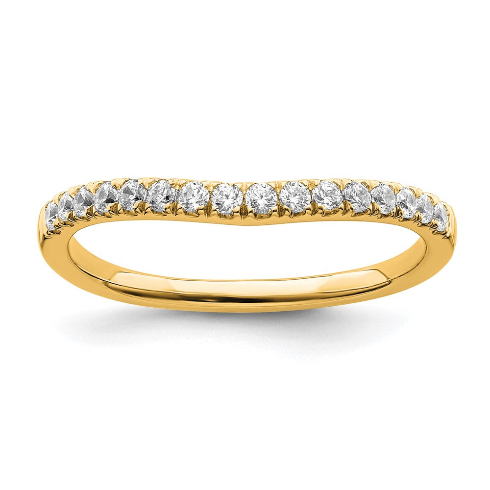 True Origin 14K Yellow Gold 1/2 carat Lab Grown Diamond VS+ F+ Set of Two Complete Wedding Bands