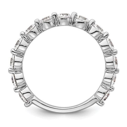 True Origin 14K White Gold 1 1/2 carat Lab Grown Diamond VS+ F+ Complete Round Thirteen Stone Ring