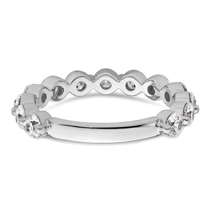 True Origin 14K White Gold 1 1/2 carat Lab Grown Diamond VS+ F+ Complete Round Thirteen Stone Ring