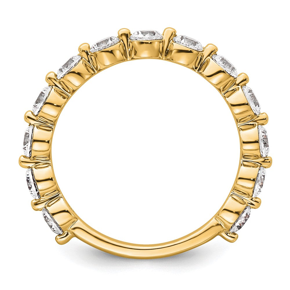 True Origin 14K Yellow Gold 1 1/2 carat Lab Grown Diamond VS+ F+ Complete Round Thirteen Stone Ring