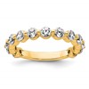 True Origin 14K Yellow Gold 1 1/2 carat Lab Grown Diamond VS+ F+ Complete Round Thirteen Stone Ring