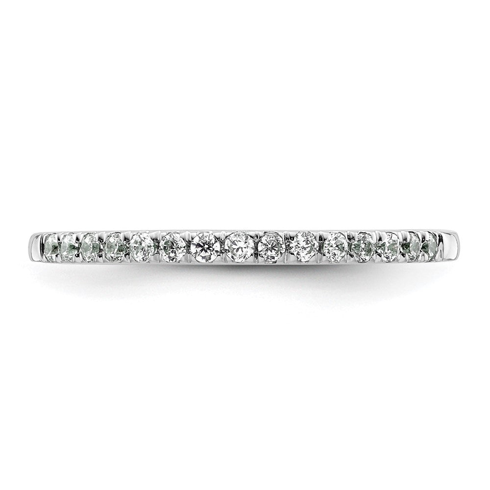 14k White Gold 1/5 carat Diamond Complete Wedding Band