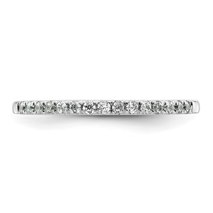 14k White Gold 1/5 carat Diamond Complete Wedding Band