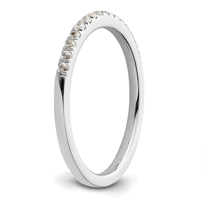 14k White Gold 1/5 carat Diamond Complete Wedding Band