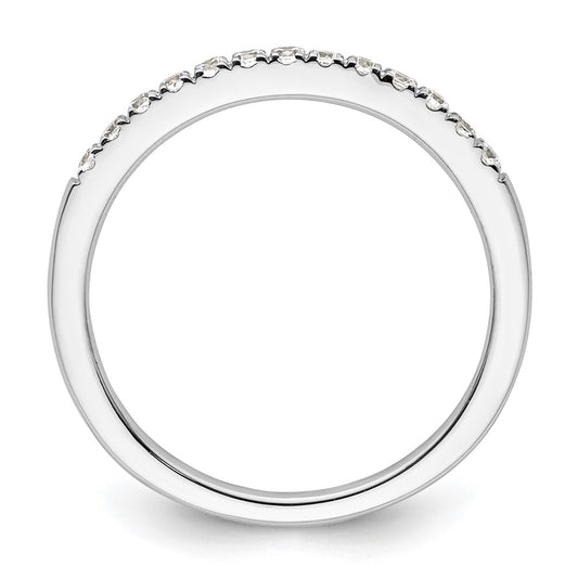 14k White Gold 1/4 carat Diamond Complete Wedding Band