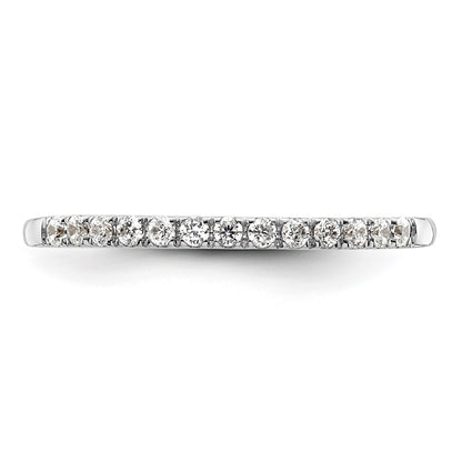 14k White Gold 1/4 carat Diamond Complete Wedding Band