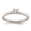 14k White Gold 1/4 carat (4.10 mm) 4-Prong Round Solitaire Engagement Ring Mounting