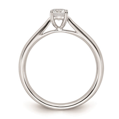 14k White Gold 1/3 carat (4.50 mm) 4-Prong Round Solitaire Engagement Ring Mounting
