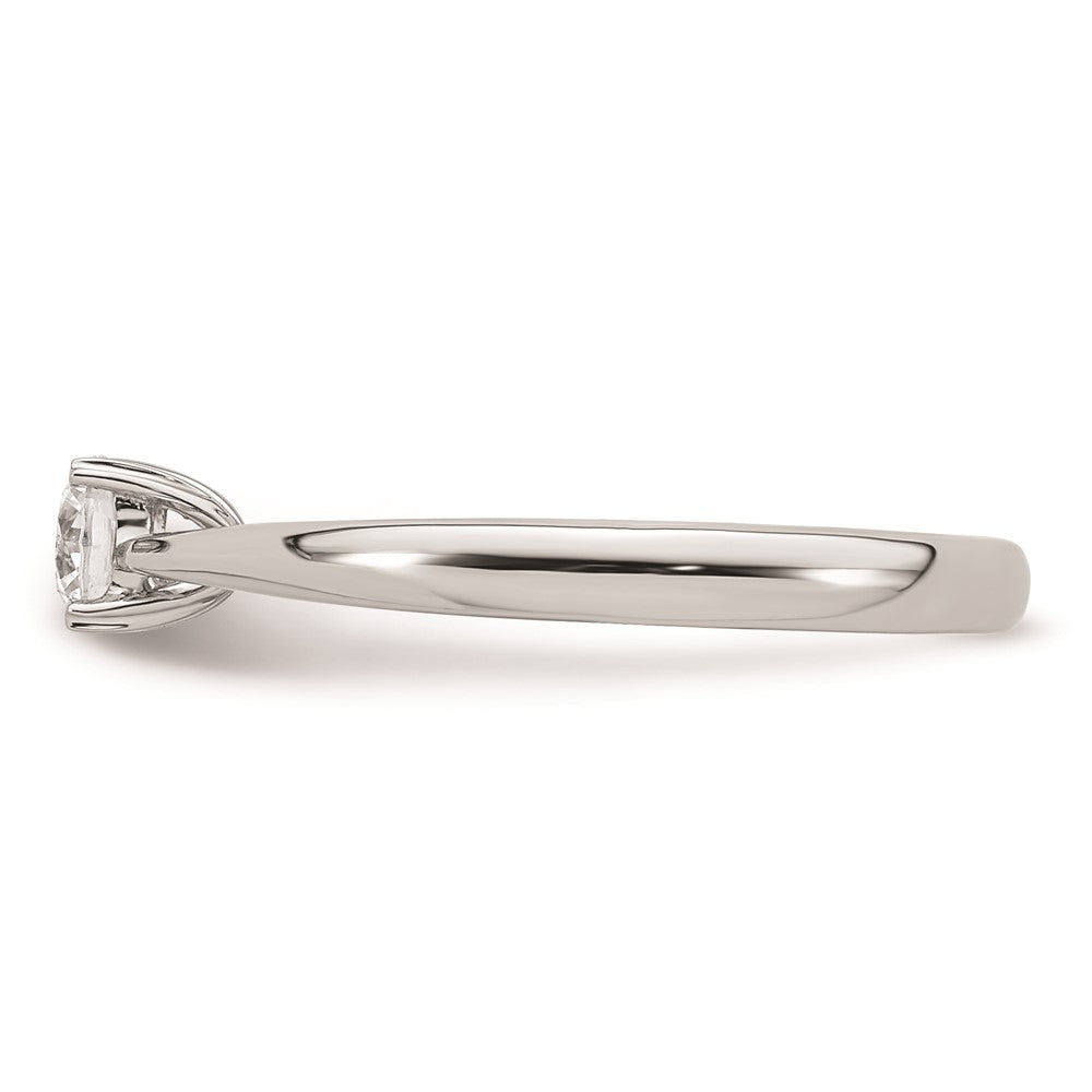 14k White Gold 1/3 carat (4.50 mm) 4-Prong Round Solitaire Engagement Ring Mounting