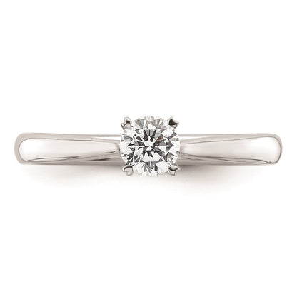 14k White Gold 1/3 carat (4.50 mm) 4-Prong Round Solitaire Engagement Ring Mounting