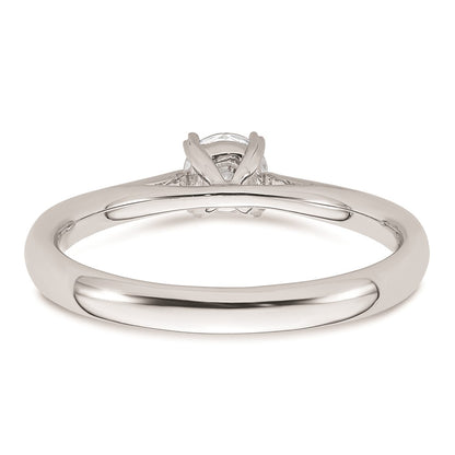 14k White Gold 1/3 carat (4.50 mm) 4-Prong Round Solitaire Engagement Ring Mounting
