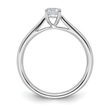 True Origin 14k White Gold 1/3 carat Lab Grown Diamond VS/SI+ G+ Round Solitaire Engagement Ring