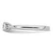 True Origin 14k White Gold 1/3 carat Lab Grown Diamond VS+ F+ Round Solitaire Engagement Ring