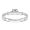 True Origin 14k White Gold 1/3 carat Lab Grown Diamond VS+ F+ Round Solitaire Engagement Ring