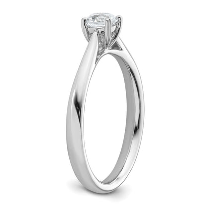 True Origin 14k White Gold 1/3 carat Lab Grown Diamond VS/SI+ G+ Round Solitaire Engagement Ring
