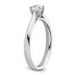 True Origin 14k White Gold 1/3 carat Lab Grown Diamond VS+ F+ Round Solitaire Engagement Ring