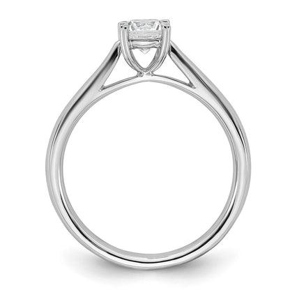 True Origin 14K White Gold 1/2 carat Lab Grown Diamond VS+ F+ Complete Round Solitaire Ring