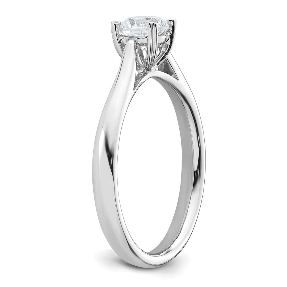 True Origin 14k White Gold 1/2 carat Lab Grown Diamond VS/SI+ G+ Round Solitaire Engagement Ring