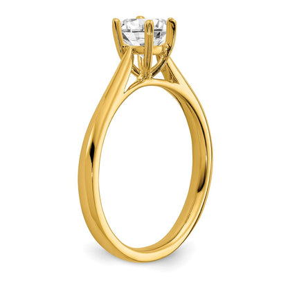 True Origin 14K Yellow Gold 1/2 carat Lab Grown Diamond VS+ F+ Complete Round Solitaire Ring