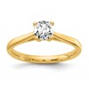 True Origin 14K Yellow Gold 1/2 carat Lab Grown Diamond VS+ F+ Complete Round Solitaire Ring