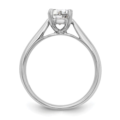 True Origin 14k White Gold 3/4 carat Certified Complete Lab Grown Diamond VS/SI+ G+ Round Solitaire Engagement Ring