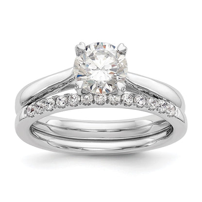 True Origin 14k White Gold 3/4 carat Certified Complete Lab Grown Diamond VS/SI+ G+ Round Solitaire Engagement Ring