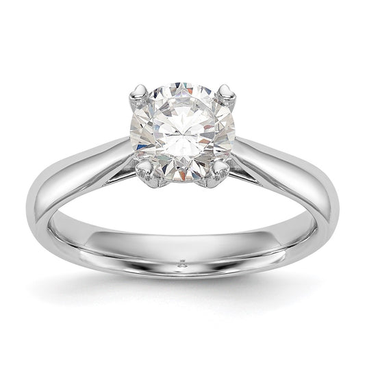 True Origin 14k White Gold 3/4 carat Lab Grown Diamond VS/SI+ G+ Round Solitaire Engagement Ring