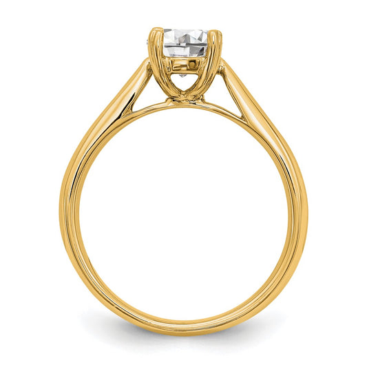True Origin 14k 3/4 carat Certified Complete Lab Grown Diamond VS/SI+ G+ Round Solitaire Engagement Ring
