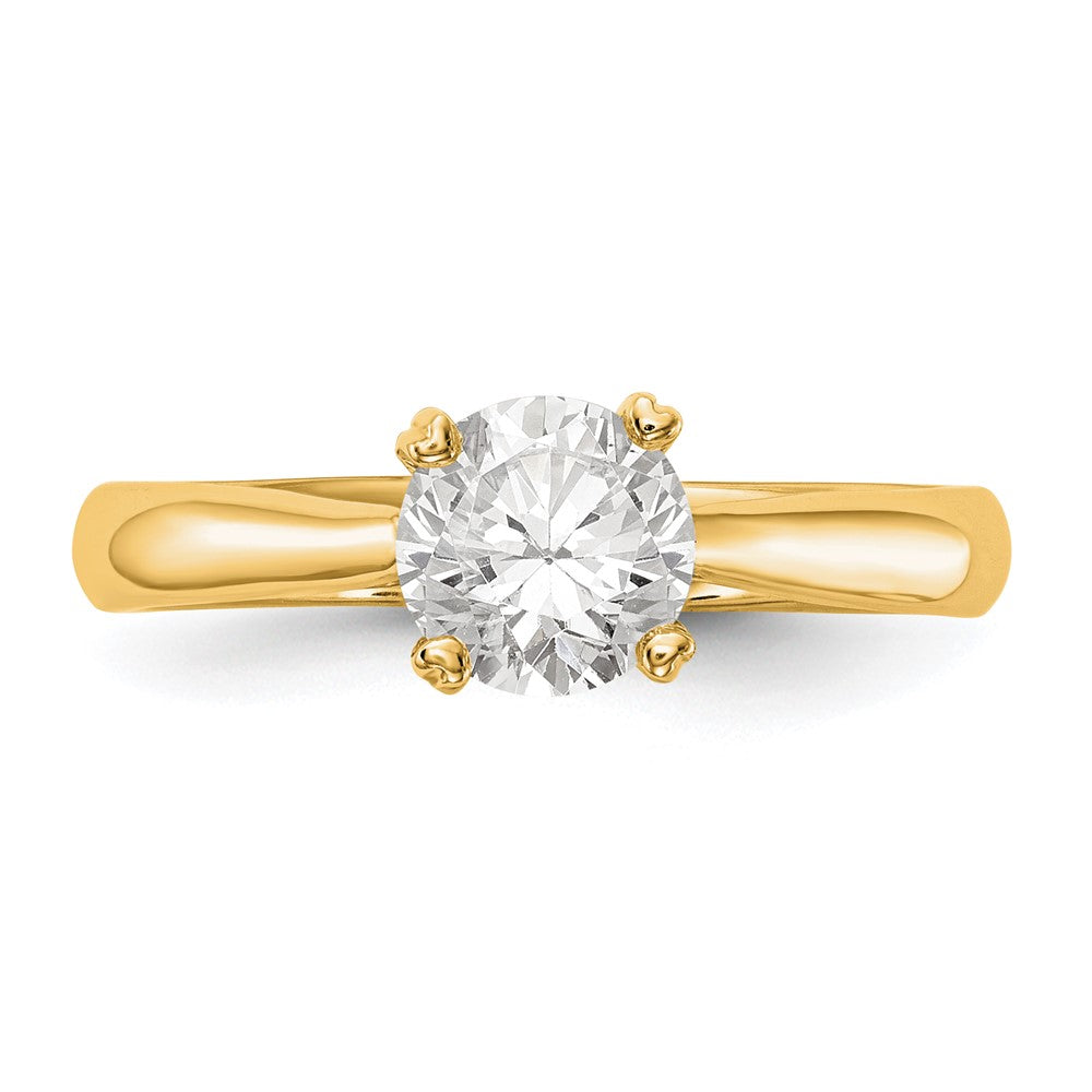 True Origin 14k 3/4 carat Certified Complete Lab Grown Diamond VS/SI+ G+ Round Solitaire Engagement Ring